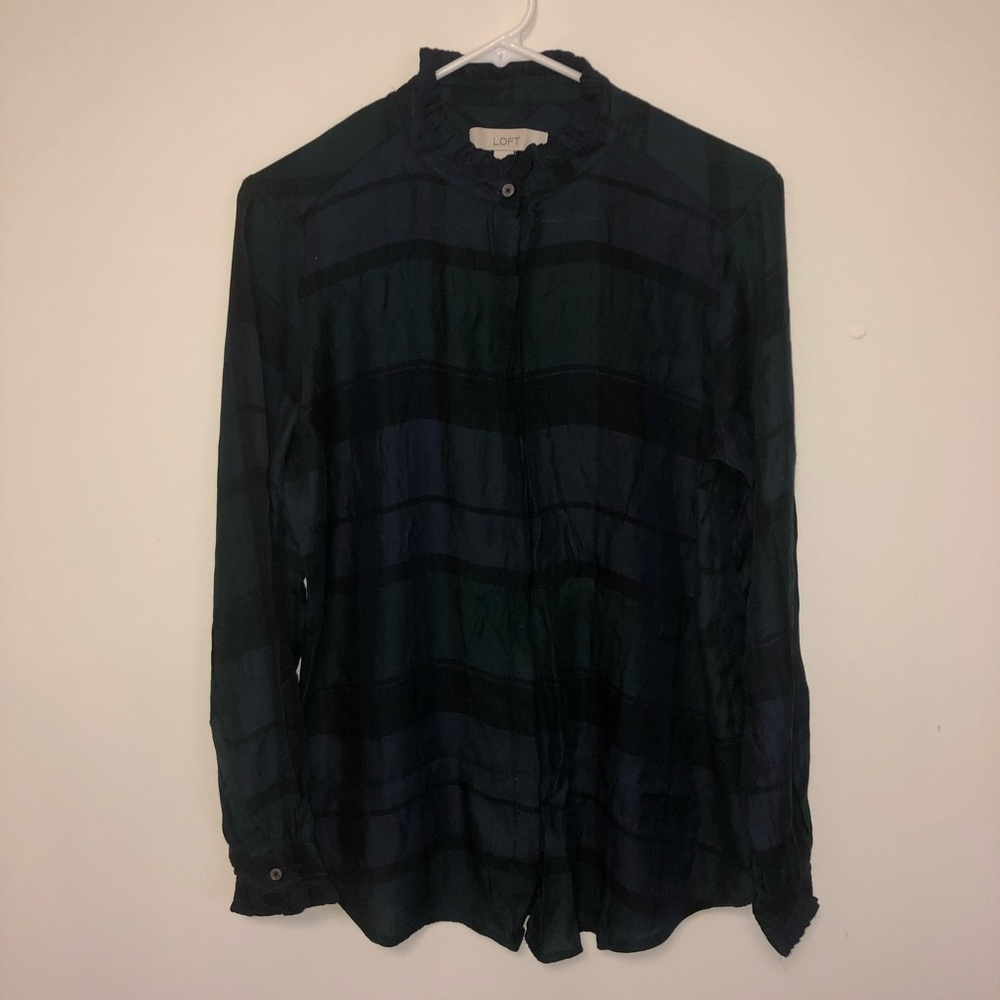 Loft Plaid Button Down